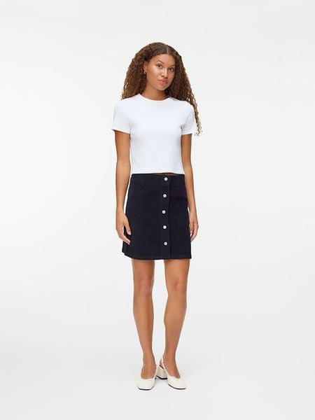 Vero Moda Spódnica sztruksowa w kolorze czarnym rozmiar: M. Czarne spódniczki damskie Vero Moda, m, bez wzorów, ze sztruksu, z podwyższonym stanem, mini, proste. Za 83.03 zł.