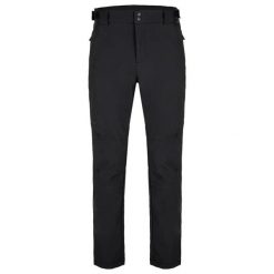 Męskie spodnie softshellowe Loap Lupran Czarne 2xl. Czarne spodnie materiałowe męskie ZSPORT, bez wzorów. Za 276.99 zł.