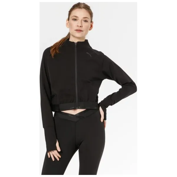 Puma Bluza Soft Sports , czarny, rozmiar M. Czarne bluzy bez kaptura damskie Puma, m, z bawełny. W wyprzedaży za 159.99 zł.