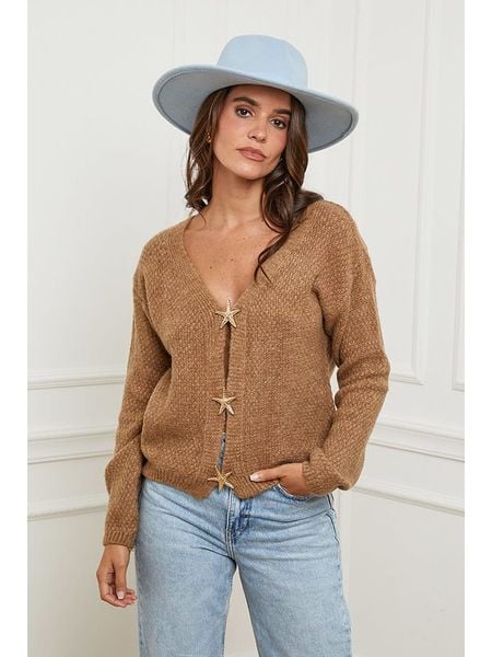 L'armoire de Suzette Kardigan w kolorze karmelowym rozmiar: 38/40. Brązowe kardigany damskie L'armoire de Suzette, l, bez wzorów. Za 186.63 zł.