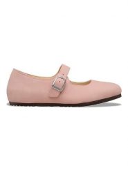 Birkenstock Skórzane baleriny "Santa Clarit" w kolorze jasnoróżowym rozmiar: 36. Różowe baleriny damskie Birkenstock, bez wzorów, bez obcasa. Za 415.31 zł.
