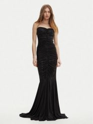 NORMA KAMALI Sukienka wieczorowa ST3243LMD47001 Czarny Slim Fit. Czarne sukienki damskie NORMA KAMALI, m, bez wzorów, z syntetyku, wizytowe, bez kołnierzyka, bez ramiączek. Za 1,459.00 zł.