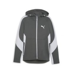 Męska rozpinana bluza EVOSTRIPE z kapturem PUMA Mineral Gray. Szare bluzy z kapturem męskie Puma, m. Za 249.99 zł.