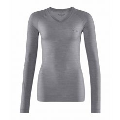 Damska koszulka z długim rękawem Falke Wool-Tech Light. Szare t-shirty damskie Falke, s, bez wzorów, z elastanu, bez kołnierzyka. Za 475.50 zł.