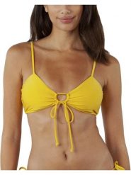 Damski top bikini Barts Isla Bow Tie. Żółte bikini damskie Barts, bez wzorów. Za 159.00 zł.