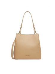 GINO ROSSI Torebka TYLO-182 Beżowy. Brązowe torebki klasyczne damskie Gino Rossi, bez wzorów, z materiału, bez dodatków. Za 279.99 zł.