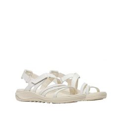 Sandały Merrell Harbor Backstrap Białe/Beżowe. Białe sandały damskie MERRELL, bez wzorów, z materiału, bez obcasa. Za 572.00 zł.