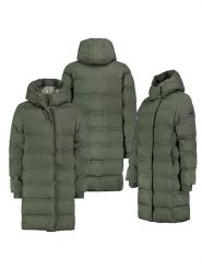 Sublevel Płaszcz zimowy w kolorze ciemnozielonym rozmiar: XXL. Zielone płaszcze damskie Sublevel, na zimę, xxl, bez wzorów, z puchu. Za 291.51 zł.