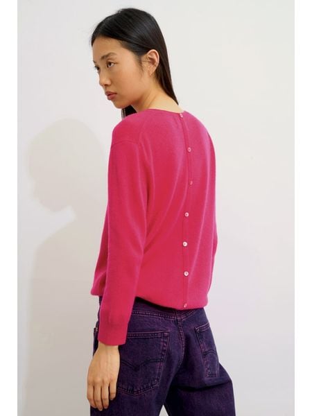 AUTHENTIC CASHMERE Kaszmirowy sweter "Estaris" w kolorze różowym rozmiar: M. Różowe swetry klasyczne damskie AUTHENTIC CASHMERE, m, z kaszmiru, bez kołnierzyka. Za 262.91 zł.