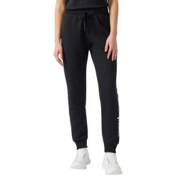 Spodnie damskie Champion Rib Cuff Pants. Czarne spodnie materiałowe damskie CHAMPION, bez wzorów, z materiału, sportowe. Za 130.99 zł.