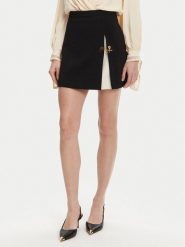 Elisabetta Franchi Spódnica mini GO-079-51E2 Czarny Regular Fit. Czarne spódniczki damskie Elisabetta Franchi, bez wzorów, z syntetyku, mini. Za 779.99 zł.