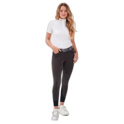 Damskie spodnie jeździeckie Gaze Jamia. Szare spodnie materiałowe damskie GAZE, bez wzorów, z dzianiny. Za 1,239.90 zł.