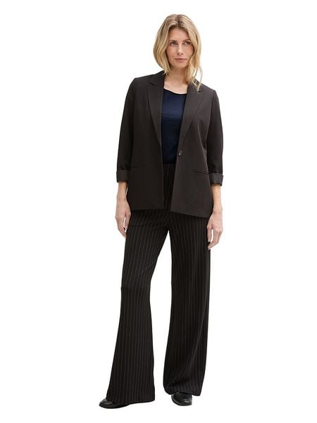 Tom Tailor Koszulka w kolorze granatowym rozmiar: XL. Niebieskie bluzki damskie Tom Tailor, xl, bez wzorów, z bawełny, bez kołnierzyka, bez ramiączek. Za 37.30 zł.