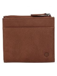 Beagles Skórzany portfel "Benidorm" w kolorze jasnobrązowym - 11 x 9,5 x 1,5 cm rozmiar: onesize. Brązowe portfele męskie Beagles, bez wzorów, z materiału. Za 52.99 zł.