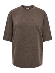 JDY Koszulka "Vita" w kolorze brązowym rozmiar: XL. Brązowe bluzki damskie JDY, xl, bez wzorów, bez kołnierzyka. Za 81.95 zł.