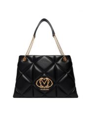 LOVE MOSCHINO Torebka JC4040PP1OLC0000 Czarny. Czarne torebki klasyczne damskie Love Moschino, bez wzorów, ze skóry, bez dodatków. Za 1,099.00 zł.