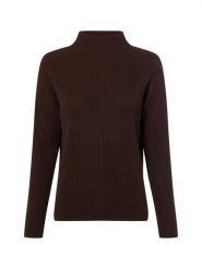 Marie Lund Sweter Kobiety Bawełna brązowy, XS. Brązowe swetry klasyczne damskie Marie Lund, uniwersalny, z bawełny, bez kołnierzyka. Za 299.95 zł.