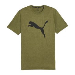 Puma Koszulka Train Fav Heather Cat 52235299. Zielone t-shirty sportowe męskie Puma, l, z poliesteru, bez ramiączek, na fitness i siłownię. Za 91.99 zł.