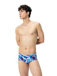 Speedo Kąpielówki "Eco+" w kolorze niebiesko-biało-czerwonym rozmiar: 4. Białe kąpielówki męskie Speedo, bez wzorów, z materiału. Za 100.99 zł.