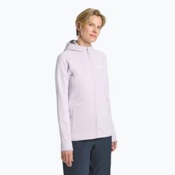 Bluza damska Jack Wolfskin Baiselberg Hooded FZ. Czerwone bluzy bez kaptura damskie Jack Wolfskin. Za 359.99 zł.