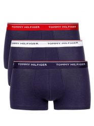 Tommy Hilfiger Komplet 3 par bokserek 3P Lr Trunk 1U87903841 Granatowy. Niebieskie bokserki męskie Tommy Hilfiger, bez wzorów, z bawełny. Za 129.99 zł.