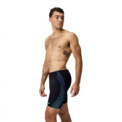 Kąpielówki męskie spodenki kąpielowe Speedo Tech Aqua-Short. Niebieskie kąpielówki męskie Speedo, m, bez wzorów, do pływania. Za 292.95 zł.