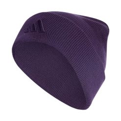 Czapka adidas New Logo Beanie Cuff S/M, 100% akryl, fioletowa. Fioletowe czapki męskie Adidas, bez wzorów. Za 91.99 zł.