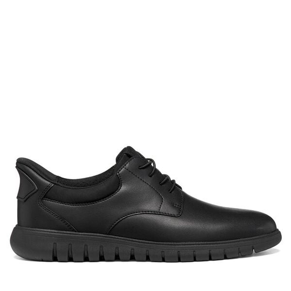 Półbuty Geox. Czarne półbuty męskie Geox, bez zapięcia. Za 449.99 zł.