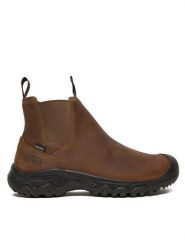Keen Sztyblety Anchorage 1031166 Brązowy. Brązowe sztyblety męskie Keen, z nubiku, bez zapięcia. Za 719.99 zł.