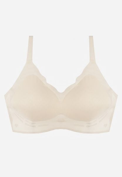 Jasnobeżowy Bezszwowy Biustonosz z Usztywnieniem Bez Fiszbin Zeritha. Brązowe biustonosze Renee, bez wzorów, z tkaniny. Za 29.99 zł.