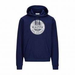 Bluza Męska Kappa Sweascout Niebieska. Niebieskie bluzy z kapturem męskie Kappa, m, z bawełny. Za 193.75 zł.