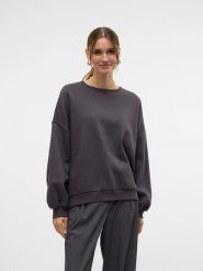 Vero Moda Bluza w kolorze czarnym rozmiar: L. Czarne bluzy bez kaptura damskie Vero Moda, l, z bawełny. Za 92.42 zł.