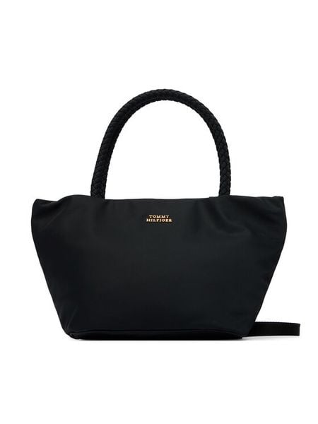 Tommy Hilfiger Torebka Th Marina Bucket Nylon AW0AW18831 Czarny. Czarne torebki klasyczne damskie Tommy Hilfiger, bez wzorów, z materiału, bez dodatków. Za 449.99 zł.