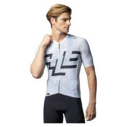 Koszulka rowerowa męska Alé Cycling PR-E Multiverso. Białe t-shirty sportowe męskie ALÉ CYCLING, l, bez ramiączek, rowerowe. W wyprzedaży za 501.99 zł.