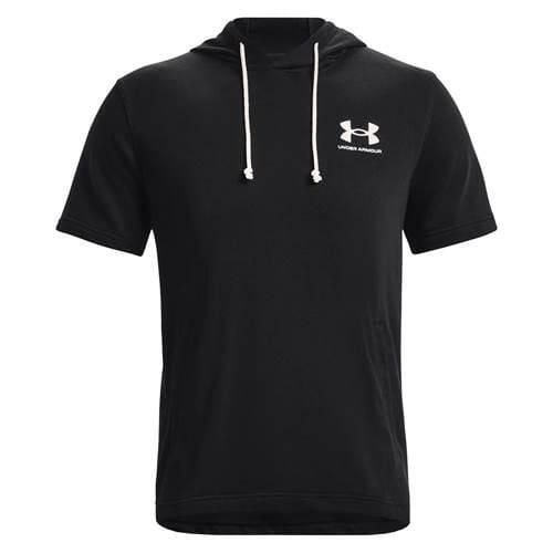 Koszulka sportowa męska Under Armour Rival Terry Lc Ss Hd. Białe t-shirty sportowe męskie Under Armour, m, z bawełny, bez ramiączek, na fitness i siłownię. Za 255.00 zł.