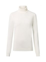 More & More sweter z golfem Kobiety Sztuczne włókno biały, 46. Białe golfy damskie MORE & MORE, bez wzorów, z dzianiny, bez ramiączek. Za 169.95 zł.