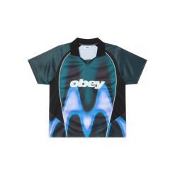 Koszulka Obey. Niebieskie t-shirty sportowe męskie OBEY, l, z materiału, bez ramiączek, na fitness i siłownię. Za 417.00 zł.