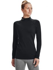 Under Armour Koszulka funkcyjna "HeatGear Authentics" w kolorze czarnym rozmiar: L. Czarne bluzki sportowe damskie Under Armour, l, z materiału, bez kołnierzyka, bez ramiączek. Za 126.15 zł.