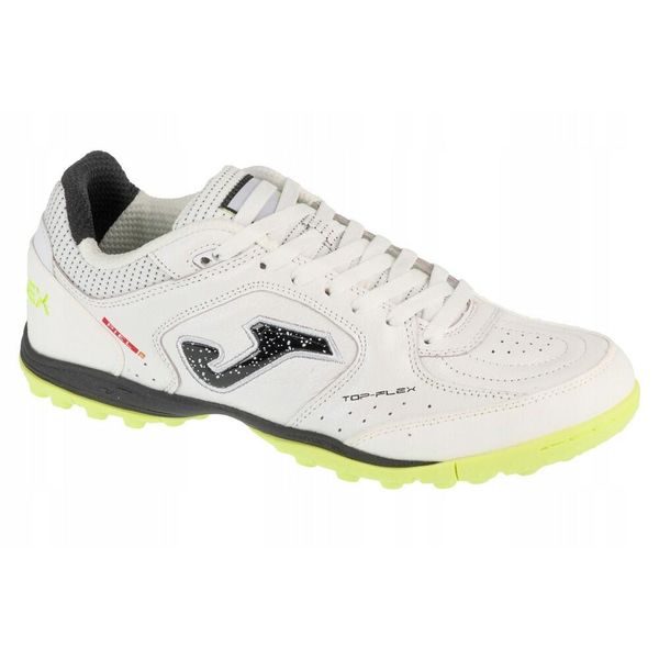Męskie Buty Sportowe Top Flex Grain Leather Astro Turf. Białe buty sportowe na co dzień męskie Joma, z gumy, bez zapięcia. Za 438.99 zł.