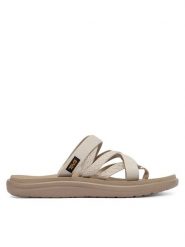 Teva Sandały Voya Zillesa 1117032 Beżowy. Brązowe sandały damskie Teva, bez wzorów, z materiału, bez obcasa, na płaskiej podeszwie. Za 209.99 zł.