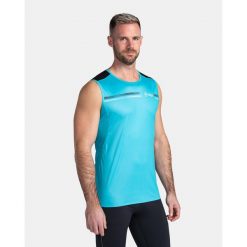 Męska koszulka do biegania Kilpi AMBY-M. Niebieskie t-shirty sportowe męskie Kilpi, l, z materiału, bez ramiączek, do biegania. Za 70.90 zł.