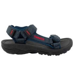 Męskie Sandały Sportowe. Niebieskie sandały męskie Grisport, z materiału, z otwartym noskiem, bez zapięcia. Za 175.99 zł.