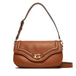 Torebka Guess. Brązowe torebki klasyczne damskie Guess, z aplikacjami, bez dodatków. Za 419.99 zł.