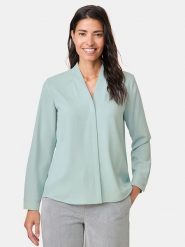 Gerry Weber Koszula w kolorze miętowym rozmiar: 40. Niebieskie koszule damskie Gerry Weber, bez wzorów, bez kołnierzyka, bez ramiączek. Za 171.28 zł.