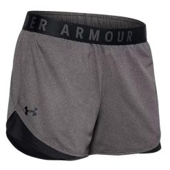 Krótkie spodenki dla kobiet Under Armour PLAY UP SHORT 3.0. Szare spodenki sportowe damskie Under Armour, xl, na fitness i siłownię. Za 79.99 zł.
