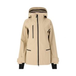 Damska kurtka narciarska SOS Lipno. Brązowe kurtki damskie SOS, bez wzorów, bez kaptura, narciarskie. W wyprzedaży za 1,737.50 zł.