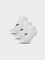 4F Skarpety casual przed kostkę (3-pack) męskie - białe 39-42. Białe skarpetki męskie 4f, bez wzorów, z bawełny. Za 44.99 zł.