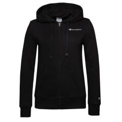 Bluza sportowa damska Champion Hooded Full Zip Sweatshirt. Czarne bluzy sportowe damskie CHAMPION, xs, bez wzorów. Za 286.00 zł.