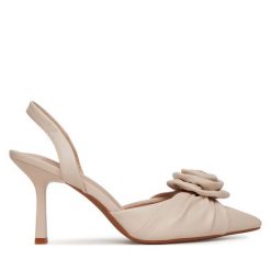 Szpilki JENNY. Brązowe szpilki Jenny, bez wzorów, bez obcasa. Za 139.99 zł.