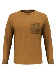 Salewa Sweter "Lavaredo" w kolorze jasnobrązowym rozmiar: XL. Brązowe swetry męskie Salewa, xl, bez wzorów, z bawełny, bez kołnierzyka. Za 242.13 zł.